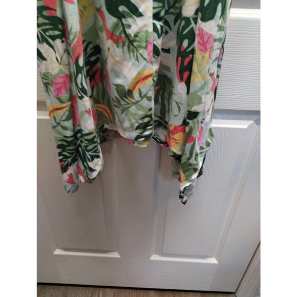 Jamie & Layla NWT Size Large Tropical Hawaiian Shark Bite Sleeveless Midi Dress - Picture 4 of 7